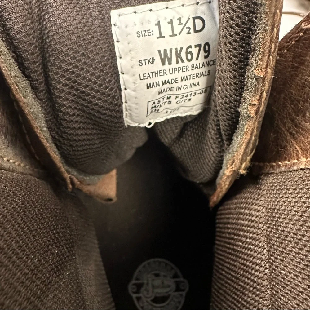 Justin Composite Toe Work Boots Sz 11.5